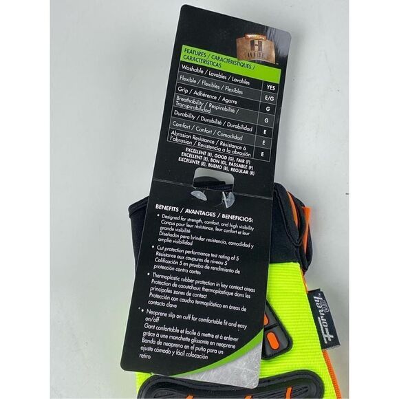 NWT Forney Hide Multi Task Impact Resistant Work Gloves Men Medium AT1750 - Picture 4 of 7